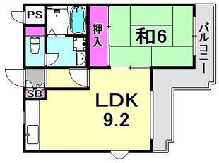 インペリアル塚口の物件間取画像